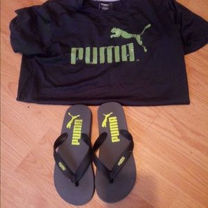 Puma boys outfit 10-12 and sandals 3/4
